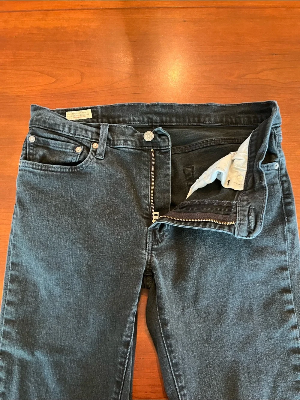 Levi's 511 Slim Fit Black Jean Waterless Men's Denim W33 L34